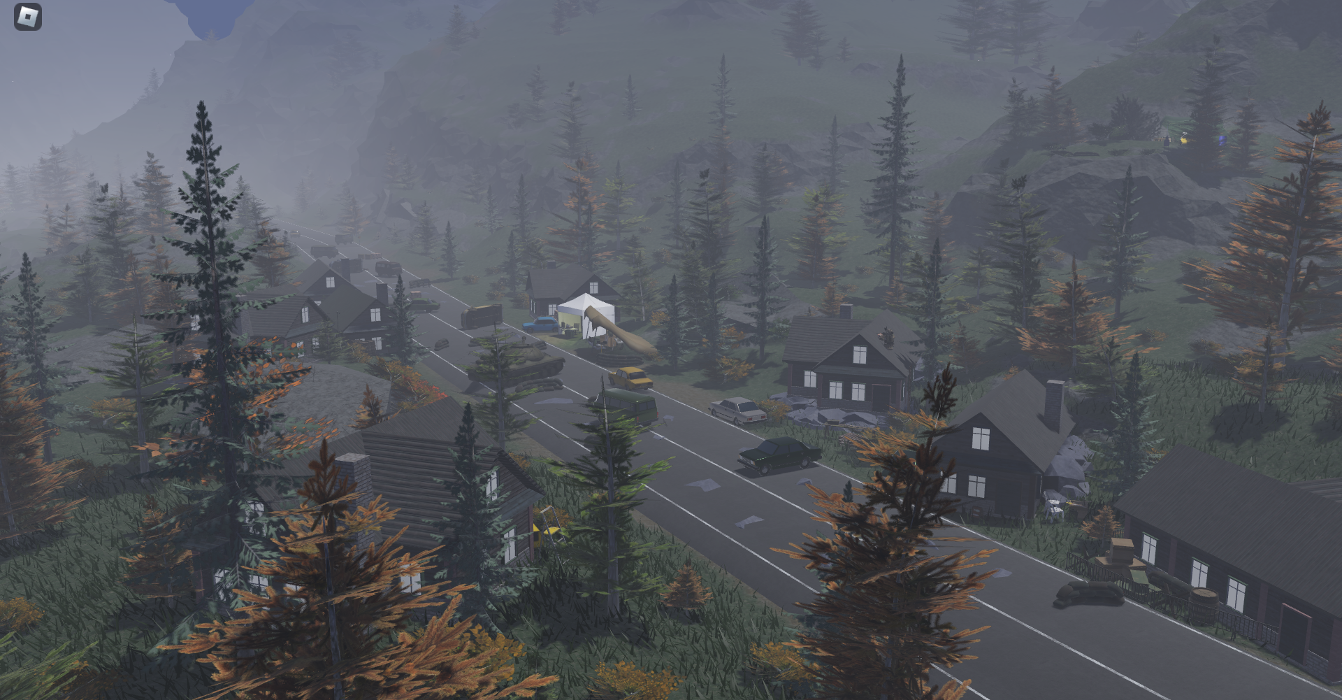 PVP Event před FOB ve custom made vesničce Cropshire