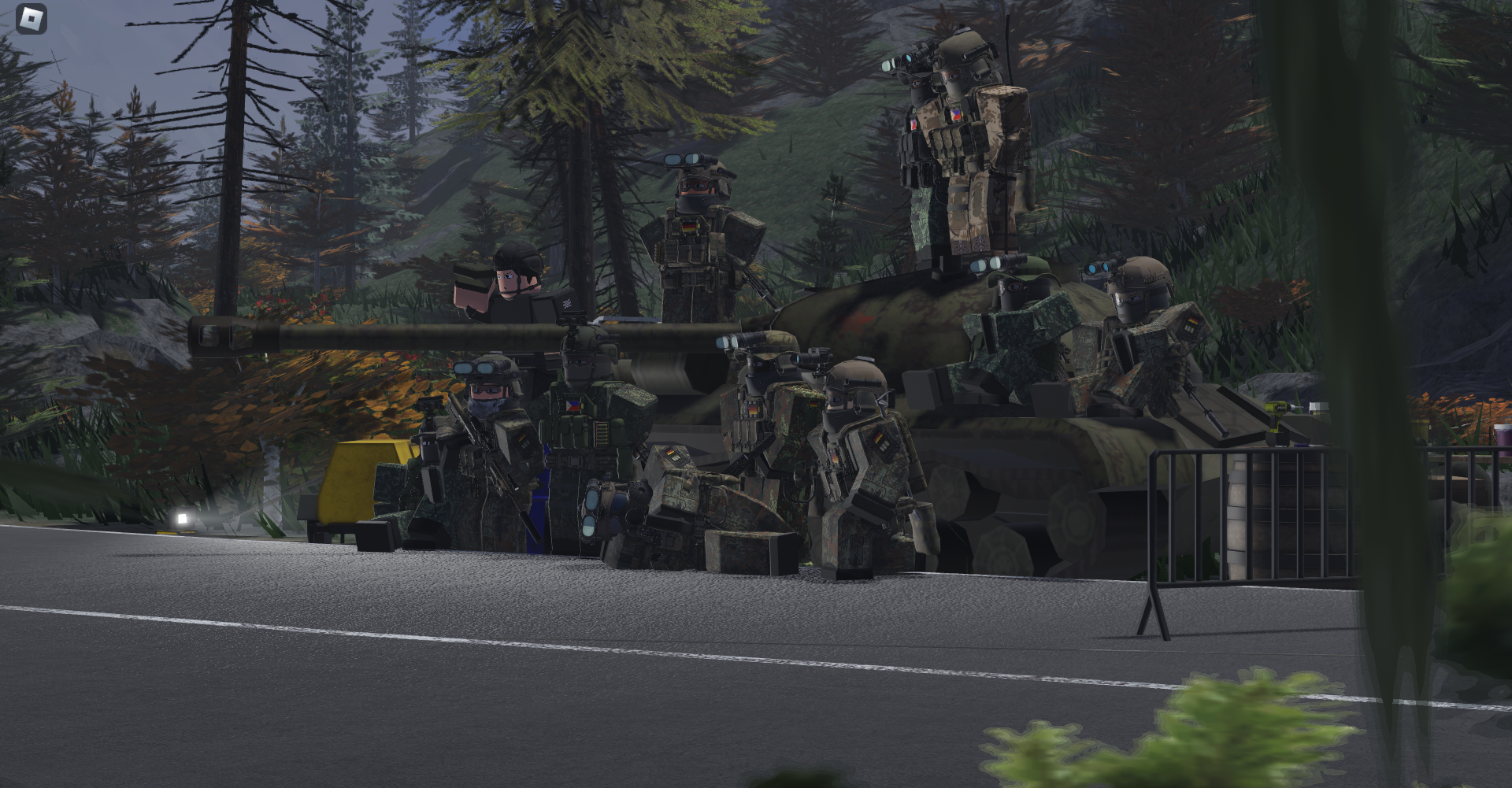 Fotka ze společného cvičení 2 frakcí na serveru